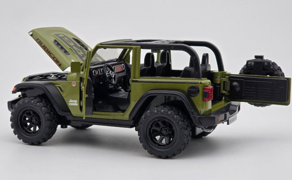 Jeep Wrangler Rubicon 3 Door 1:32 Removable Top diecast scale model car collectible