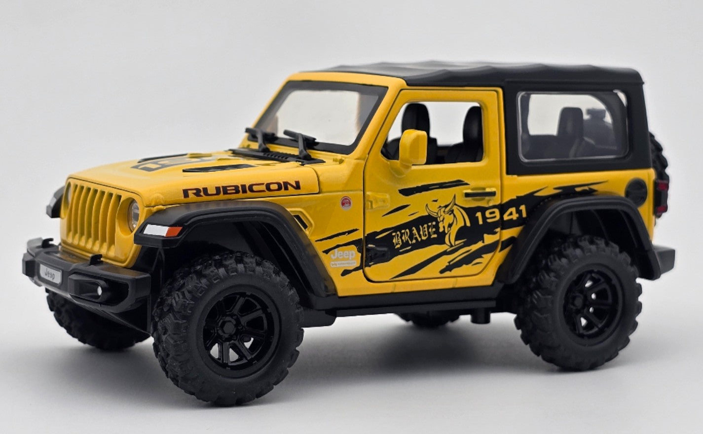 Jeep Wrangler Rubicon 3 Door 1:32 Removable Top diecast scale model car collectible