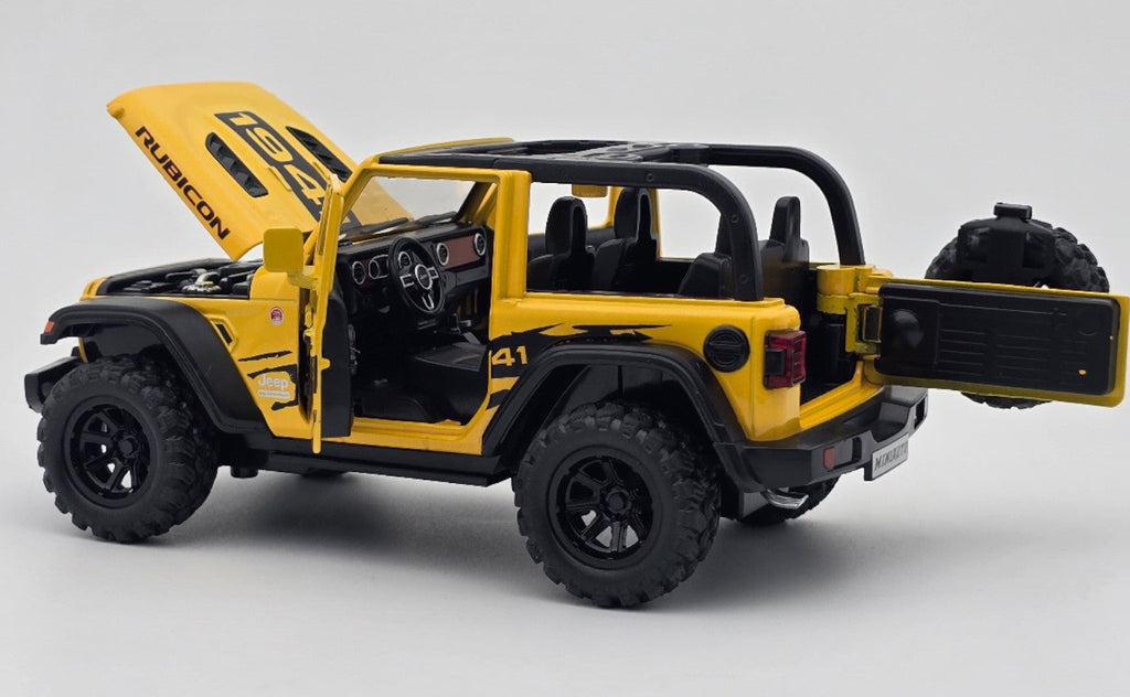 Jeep Wrangler Rubicon 3 Door 1:32 Removable Top diecast scale model car collectible