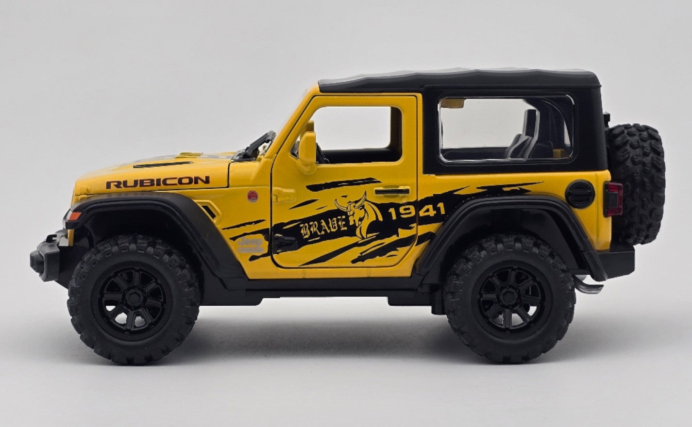 Jeep Wrangler Rubicon 3 Door 1:32 Removable Top diecast scale model car collectible