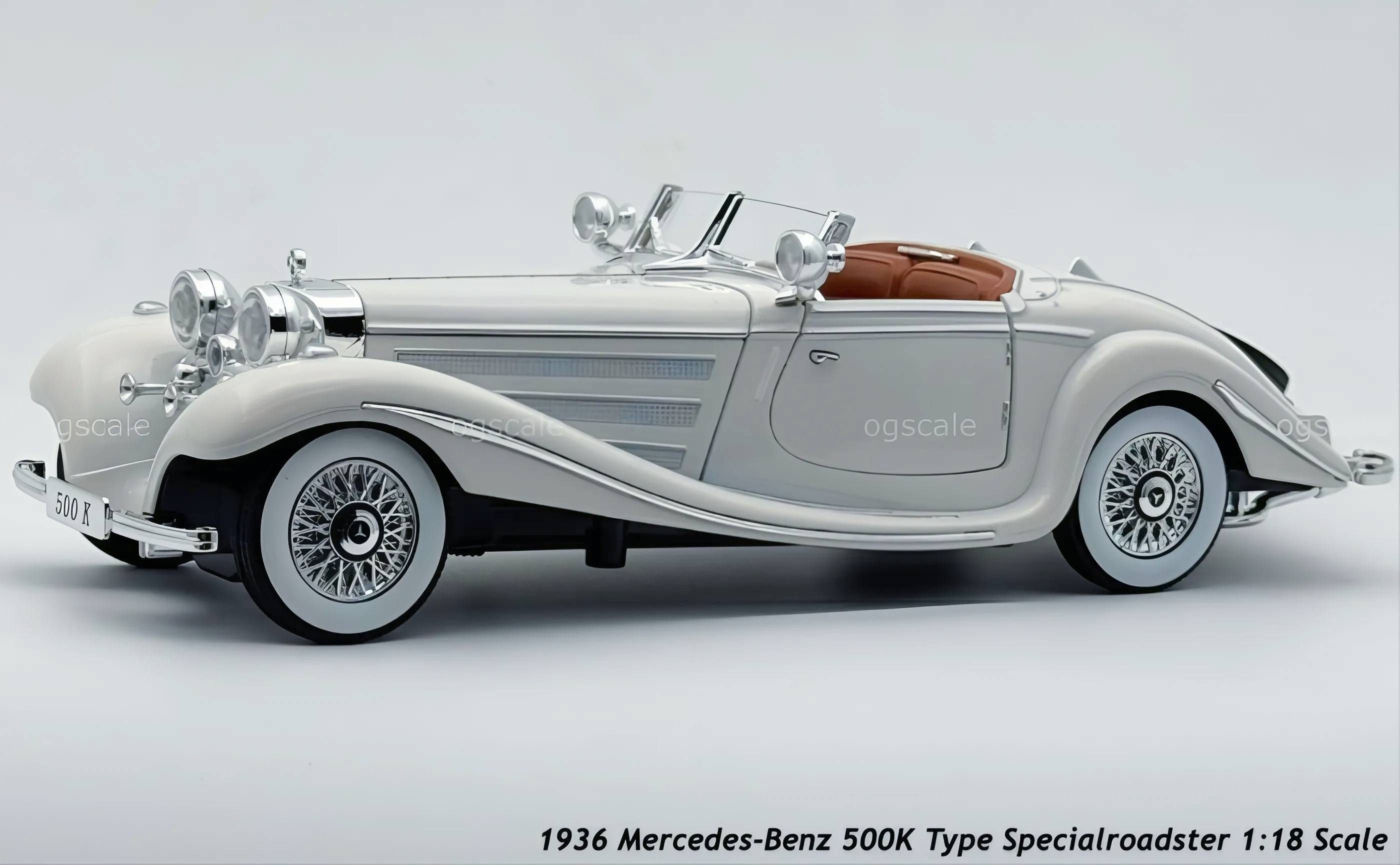 1936 Mercedes Benz 500K 1:32 Roadster diecast scale model car collectible