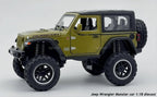 Jeep Wrangler Rubicon 3 Door 1:32 Removable Top diecast scale model car collectible