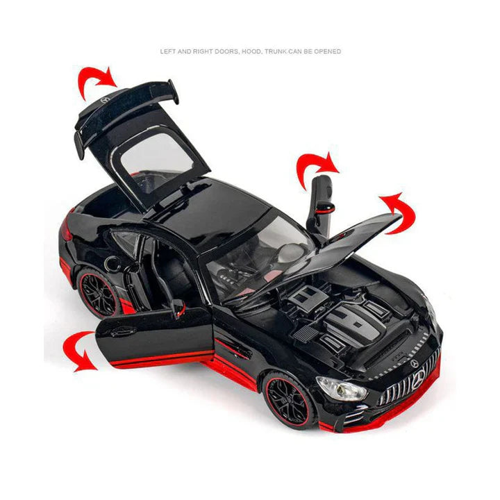 Die Cast Mercedes BENZ AMG GTR Pull Back Toy Car - Scale 1:24