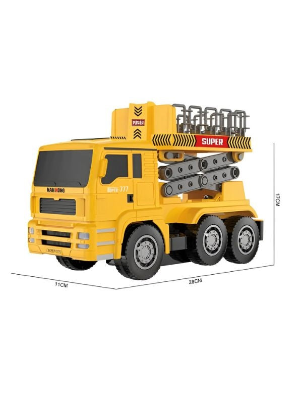Remote Control Stairlift Elevator Rescue Crane Truck for Kids
