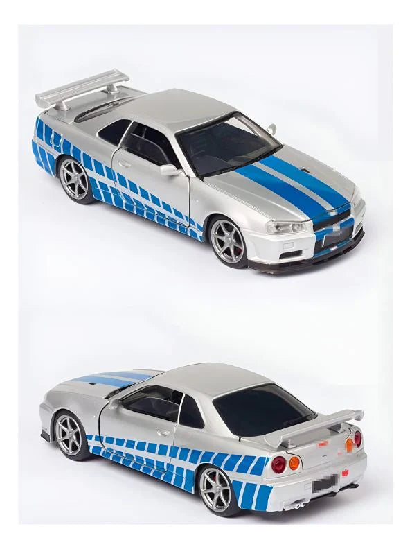 Nissan Skyline R34 GT-R diecast scale model 1:24