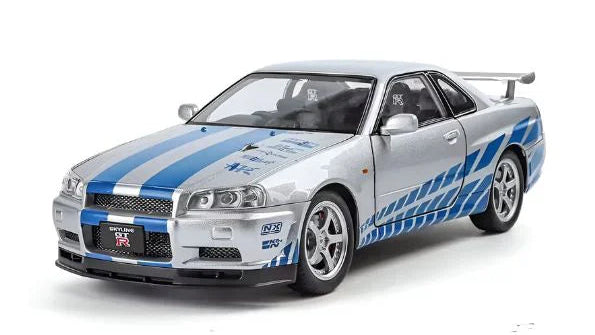 Nissan Skyline R34 GT-R diecast scale model 1:24