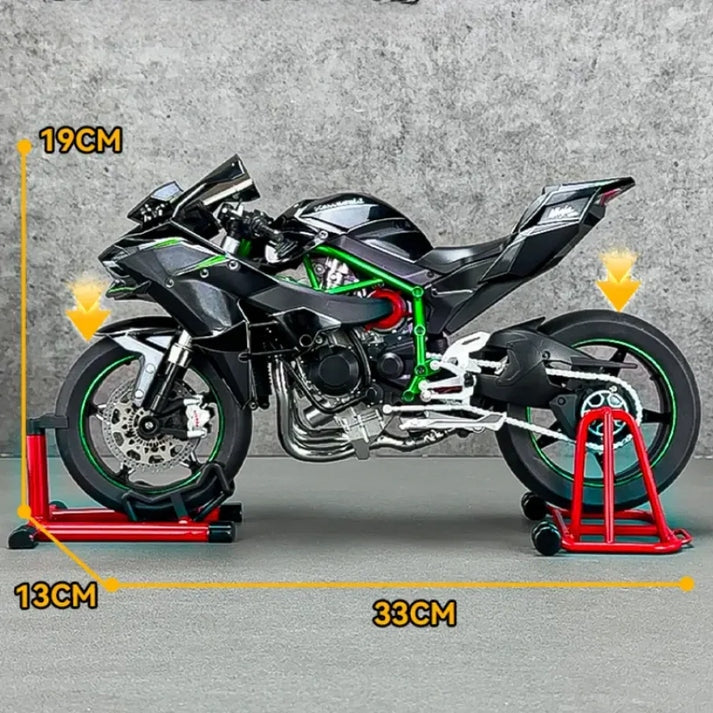 Kawasaki Ninja H2R Smoke 1:6 Diecast Alloy Model Bike