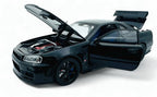 Nissan Skyline R34 GT-R 1:24 diecast scale model car collectible - Multicolor