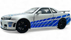 Nissan Skyline R34 GT-R 1:24 diecast scale model car collectible - Multicolor