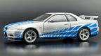 Nissan Skyline R34 GT-R 1:24  diecast scale model car collectible | Assorted Colors