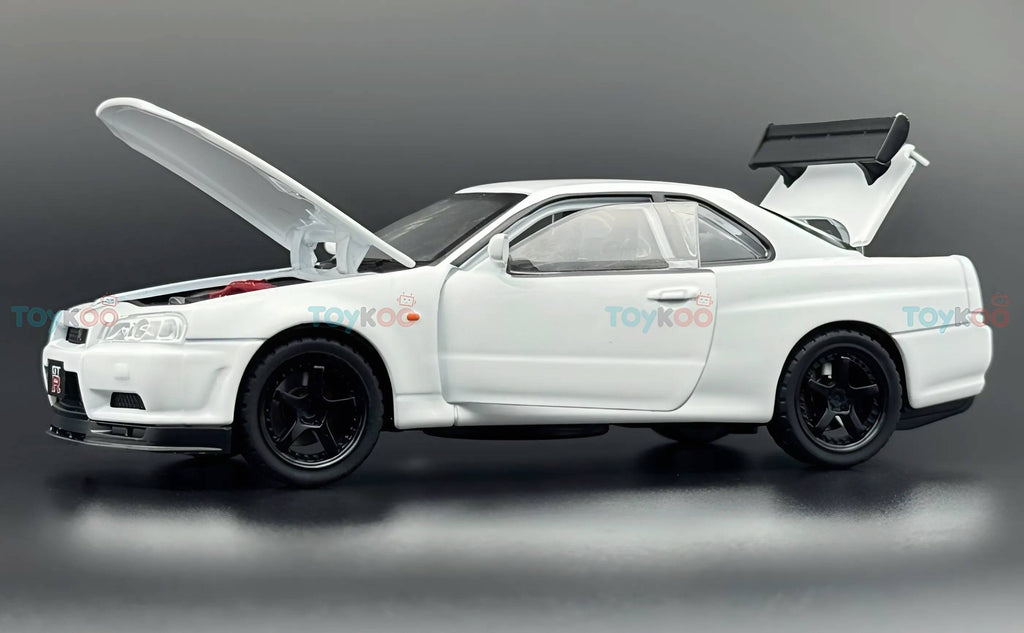 Nissan Skyline R34 GT-R 1:24  diecast scale model car collectible | Assorted Colors