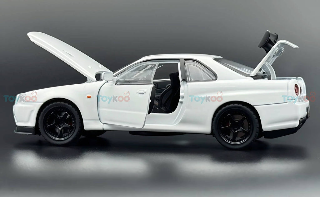 Nissan Skyline R34 GT-R 1:24  diecast scale model car collectible | Assorted Colors