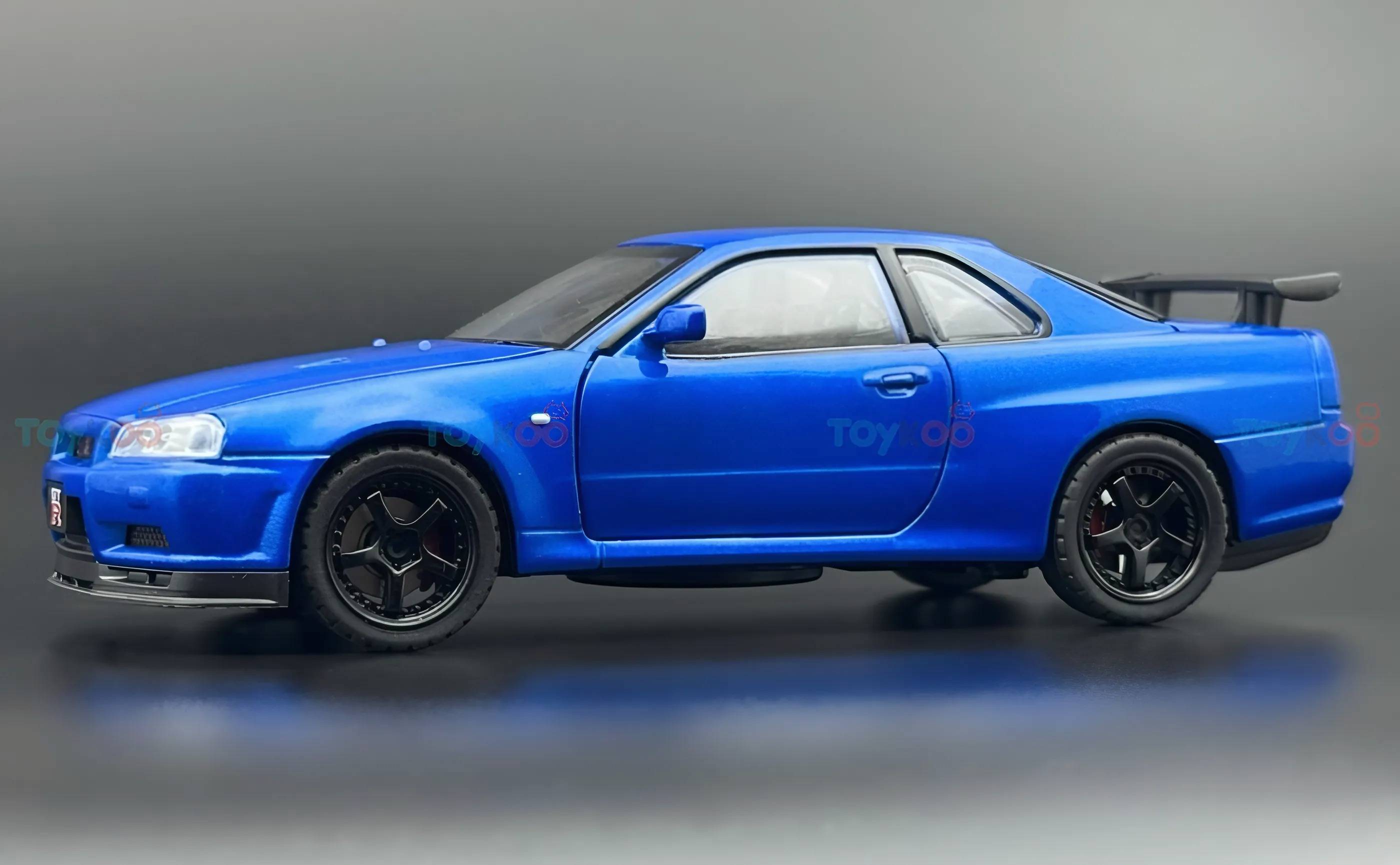 Nissan Skyline R34 GT-R 1:24  diecast scale model car collectible | Assorted Colors