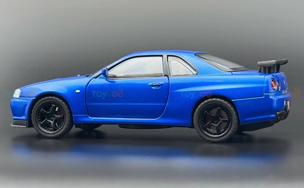 Nissan Skyline R34 GT-R 1:24  diecast scale model car collectible | Assorted Colors