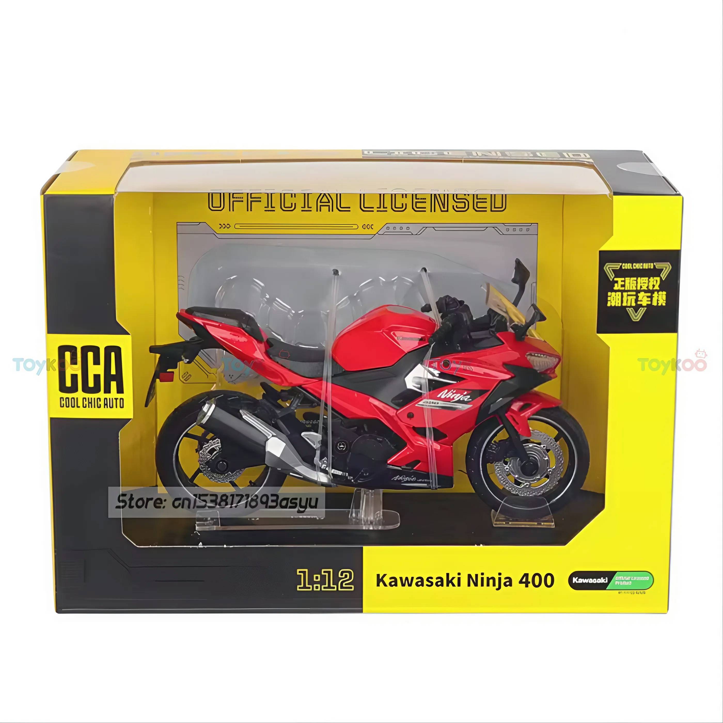 Kawasaki Ninja 400 Red 1:12 CCA licensed diecast scale model bike collectible