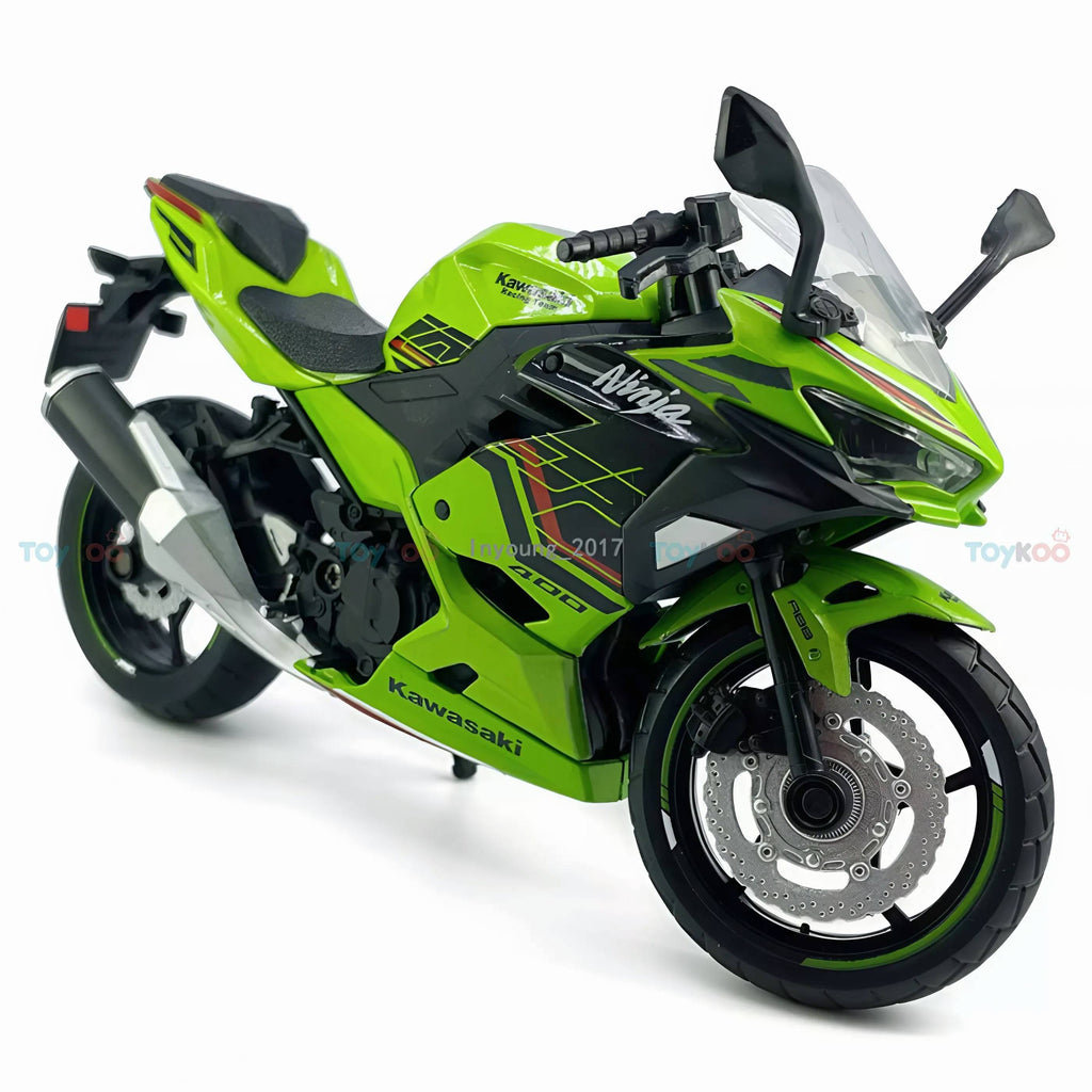 Kawasaki Ninja 400 Green 1:12 CCA licensed diecast scale model bike collectible
