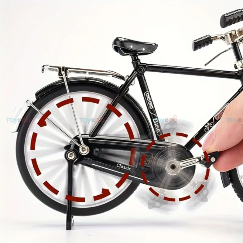 Classic Bicycle Metal Scale Model Diecast Miniature Collection with accessories